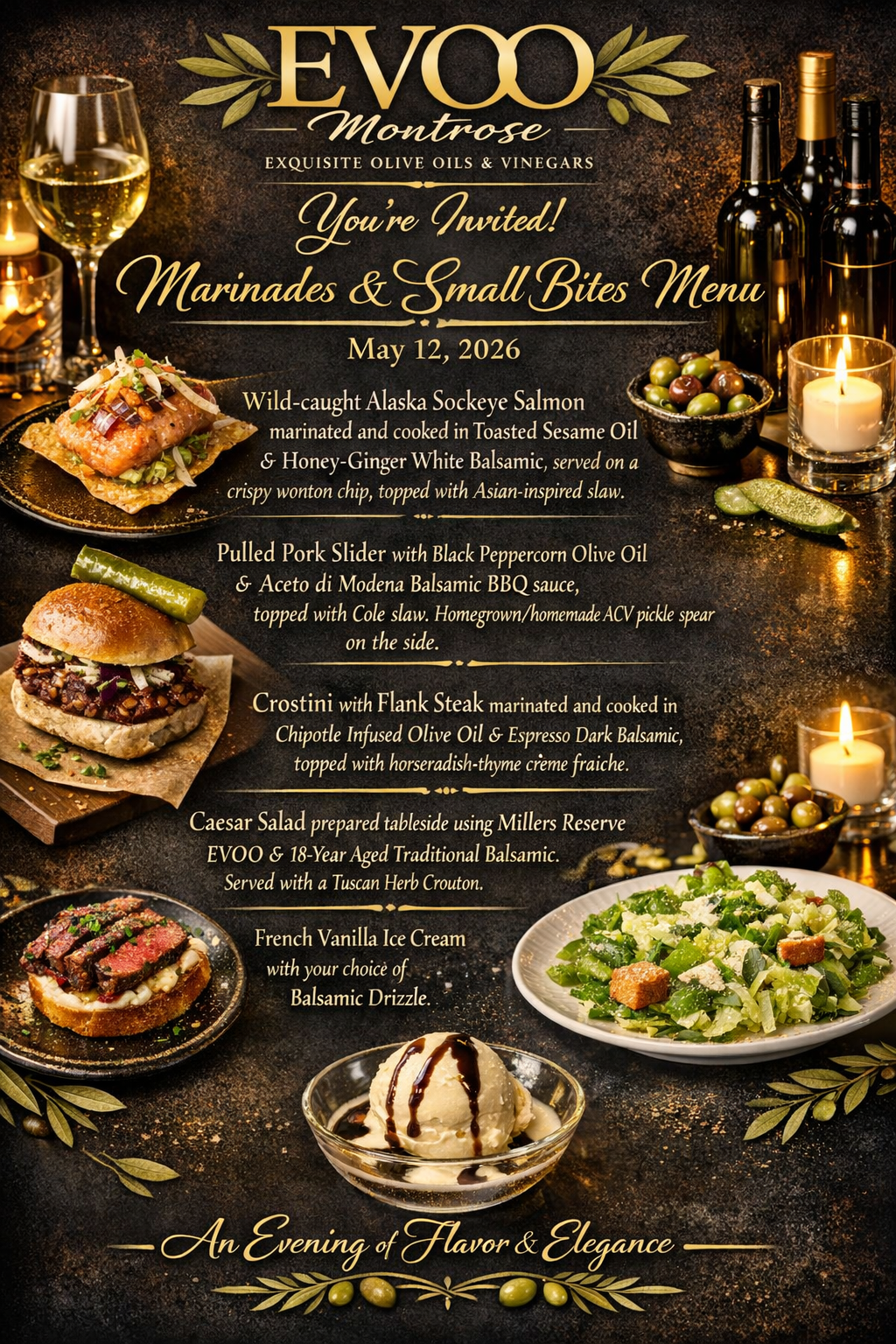Marinades and Small Bites